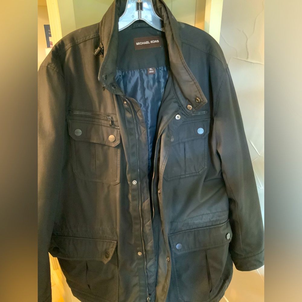 Men’s Michael Kors Coat/Jacket XL with Zippered Hood in Collar